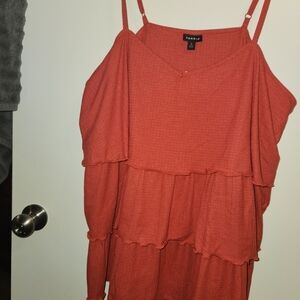 Torrid Women's Orange Layered Blouse